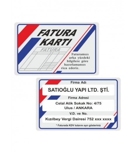 Fatura Kartı