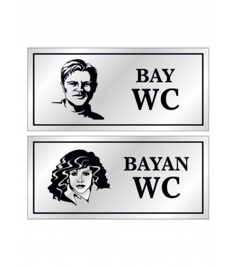 Bay & Bayan WC Levhası