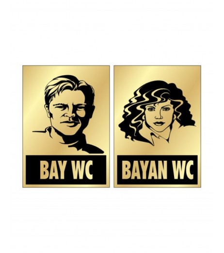 Bay & Bayan WC Levhası